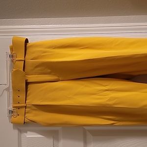 Zara Women's Yellow belted pants size S